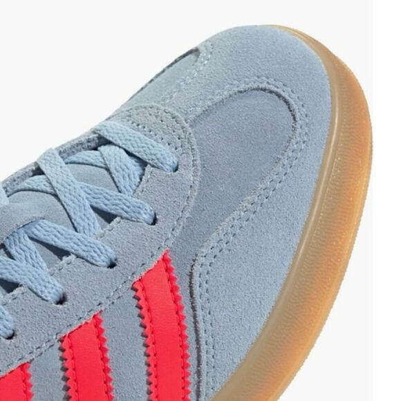 Adidas Gazelle Indoor Women’s Sneakers Red/Blue Gum Sole Size 6 NEW w/ Tags - Picture 7 of 16